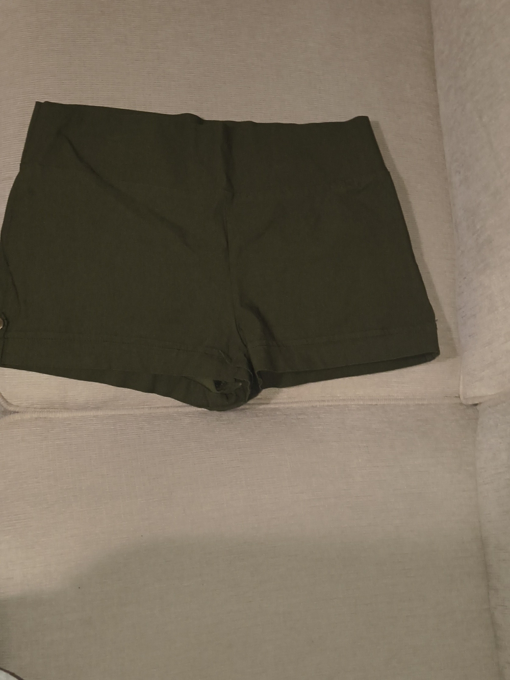 Dots Olive Green Bike Shorts